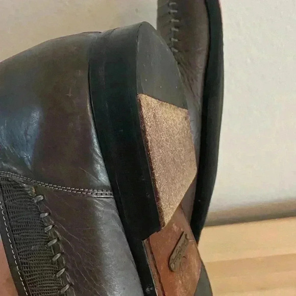 Mezlan Mens Gray Lizard Leather Tassel Front Loafer Shoe - Picture 12 of 13